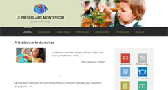Desktop Screenshot of montessoristnicolas.com