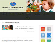 Tablet Screenshot of montessoristnicolas.com